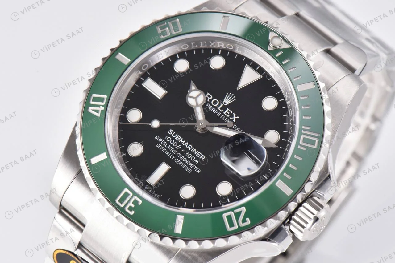 Rolex Submariner starbucks Siyah Oyster Dandong 3235 Super Clone ETA Saat detay 5