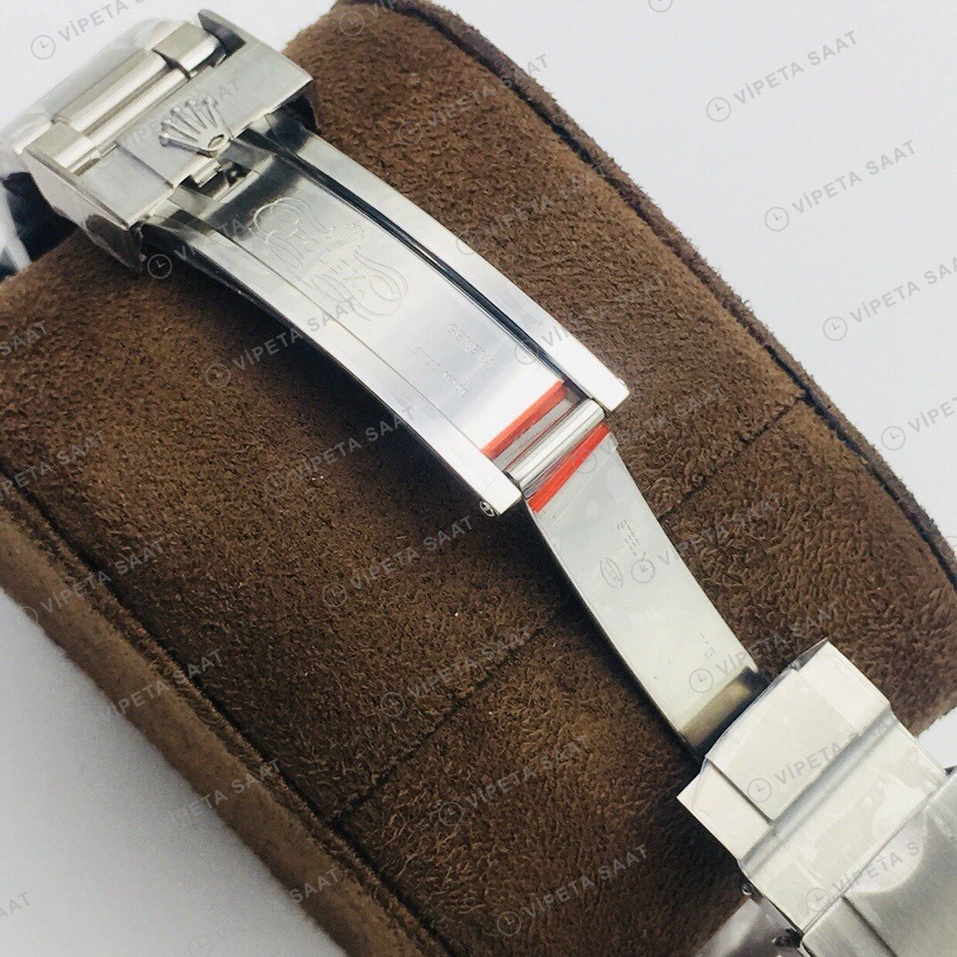 Rolex Submariner Yeşil Kadran Taşlı Bezel Çelik 40mm Super Clone ETA Eta Saat detay 9