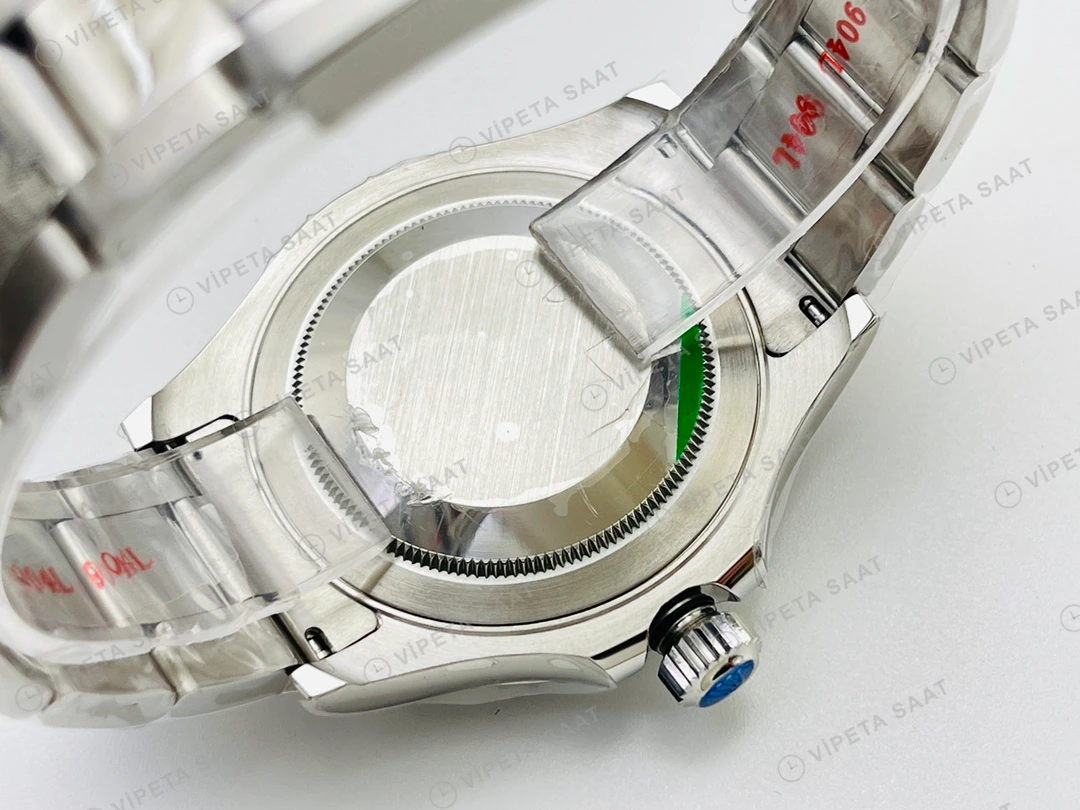 Rolex Yacht-Master Gri Kadran Çelik 40mm Super Clone ETA Eta Saat detay 5