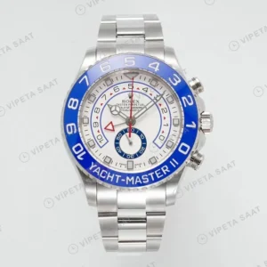Rolex Yacht-Master 116680 Siyah 44mm Oyster Super Clone ETA Saat karşıdan görünüm