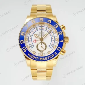 Rolex Yacht-Master 116688 Full Gold Beyaz 44mm Super Clone ETA Saat karşıdan görünüm