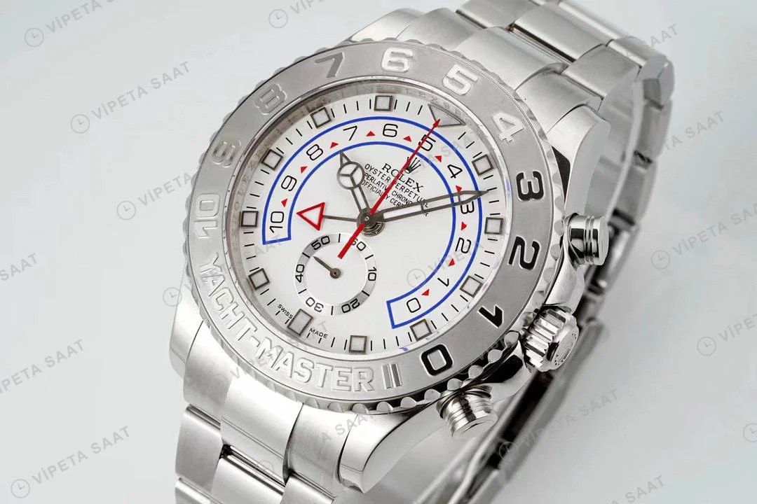 Rolex Yacht-Master 116689 Beyaz 44mm Oyster Super Clone ETA Saat detay 5