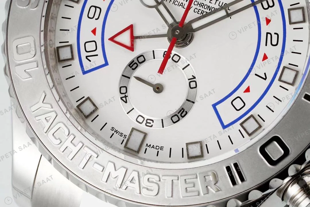 Rolex Yacht-Master 116689 Beyaz 44mm Oyster Super Clone ETA Saat detay 7