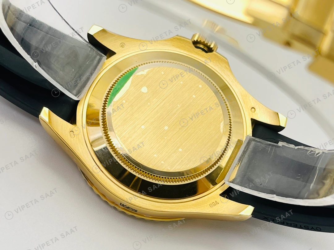 Rolex Yacht-Master Siyah Kadran Gold 40mm Super Clone ETA Eta Saat detay 5