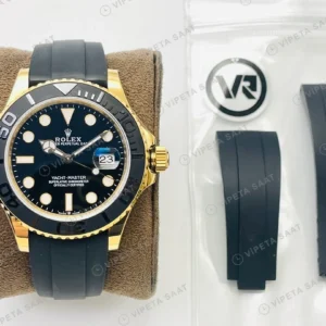 Rolex Yacht-Master Siyah Kadran Gold 40mm Super Clone ETA Eta Saat detay 6