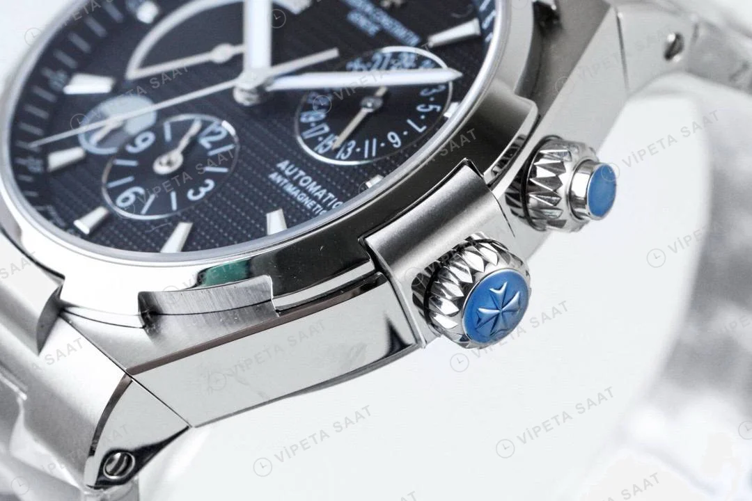 Vacheron Constantin Overseas Dual Time Black Super Clone ETA Saat detay 5