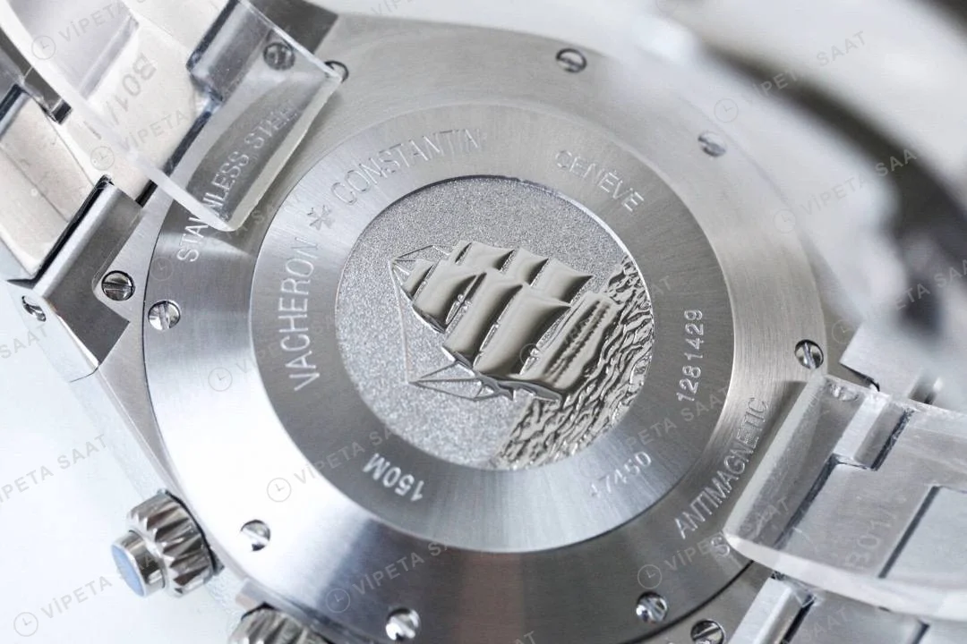 Vacheron Constantin Overseas Dual Time Black Super Clone ETA Saat detay 6