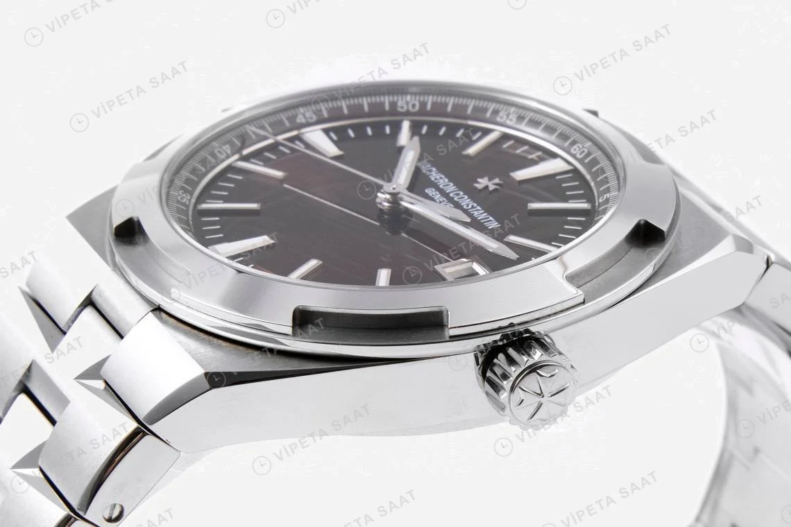 Vacheron Constantin Overseas Dual Time Brown Dial Super Clone ETA Saat detay 4