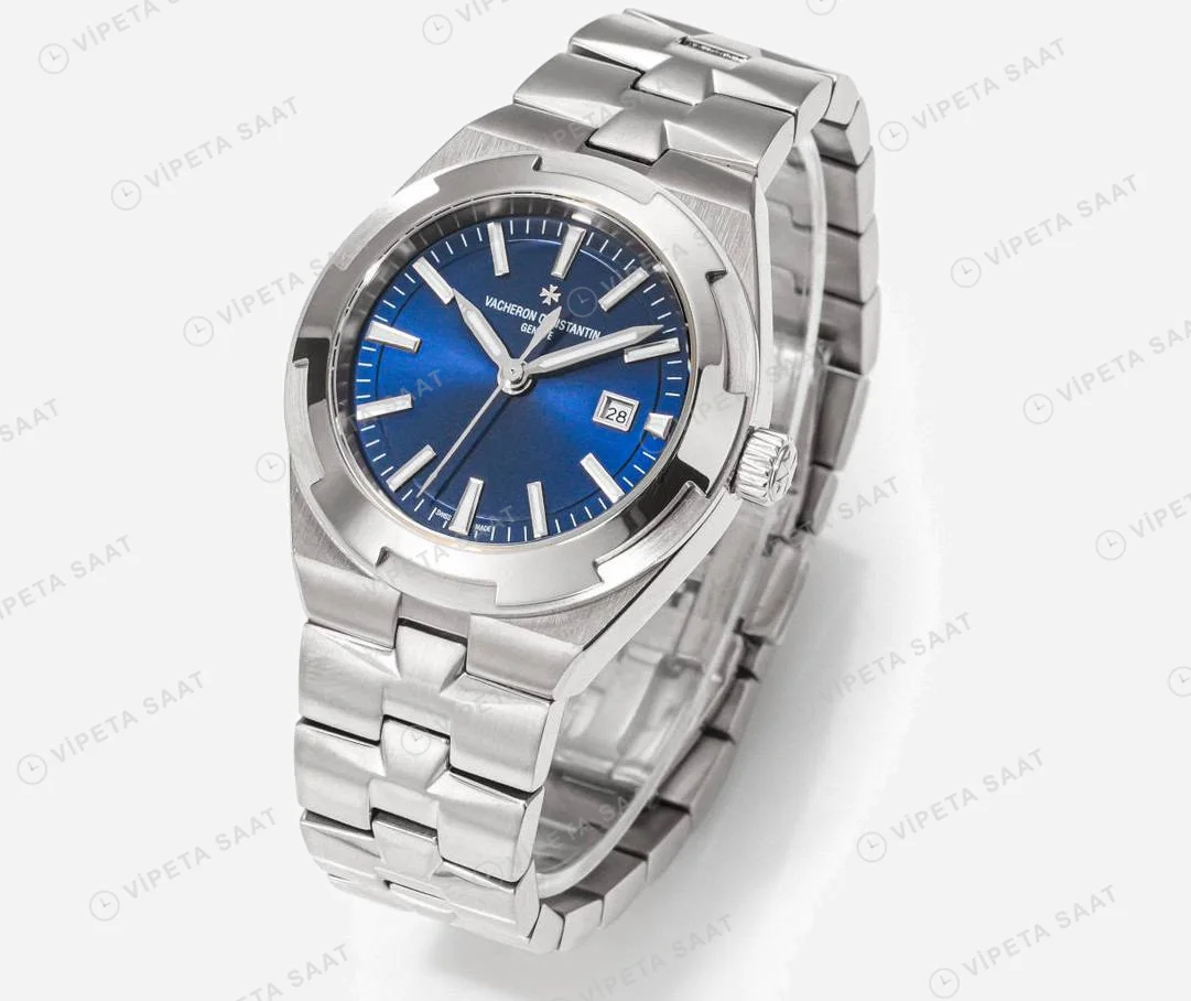 Vacheron Constantin Overseas Dual Time Mavi Kadran Super Clone ETA Saat detay 4