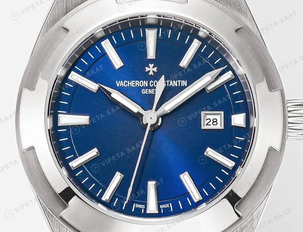 Vacheron Constantin Overseas Dual Time Mavi Kadran Super Clone ETA Saat detay 5