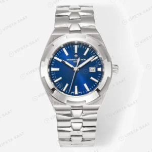 Vacheron Constantin Overseas Dual Time Mavi Kadran Super Clone ETA Saat karşıdan görünüm
