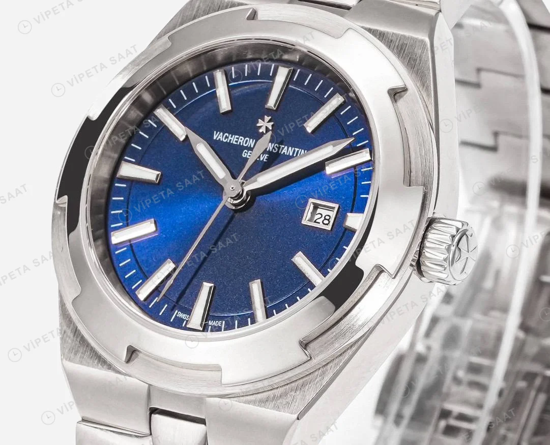 Vacheron Constantin Overseas Dual Time Mavi Kadran Super Clone ETA Saat detay 7