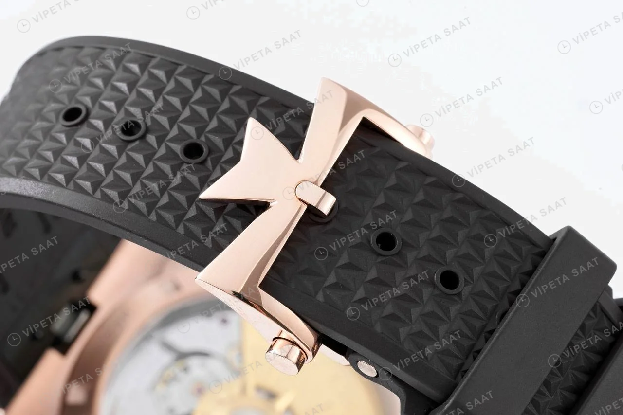 Vacheron Constantin Overseas Dual Time Rose Kasa Super Clone ETA Saat detay 9