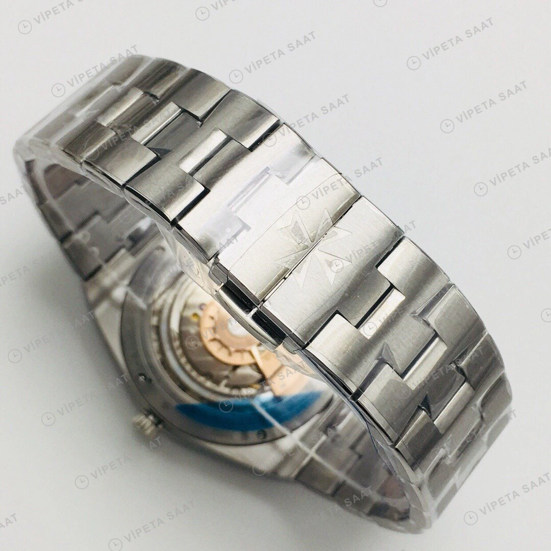 Vacheron Constantin Overseas Gri Kadran Çelik Super Clone ETA Eta Saat detay 8