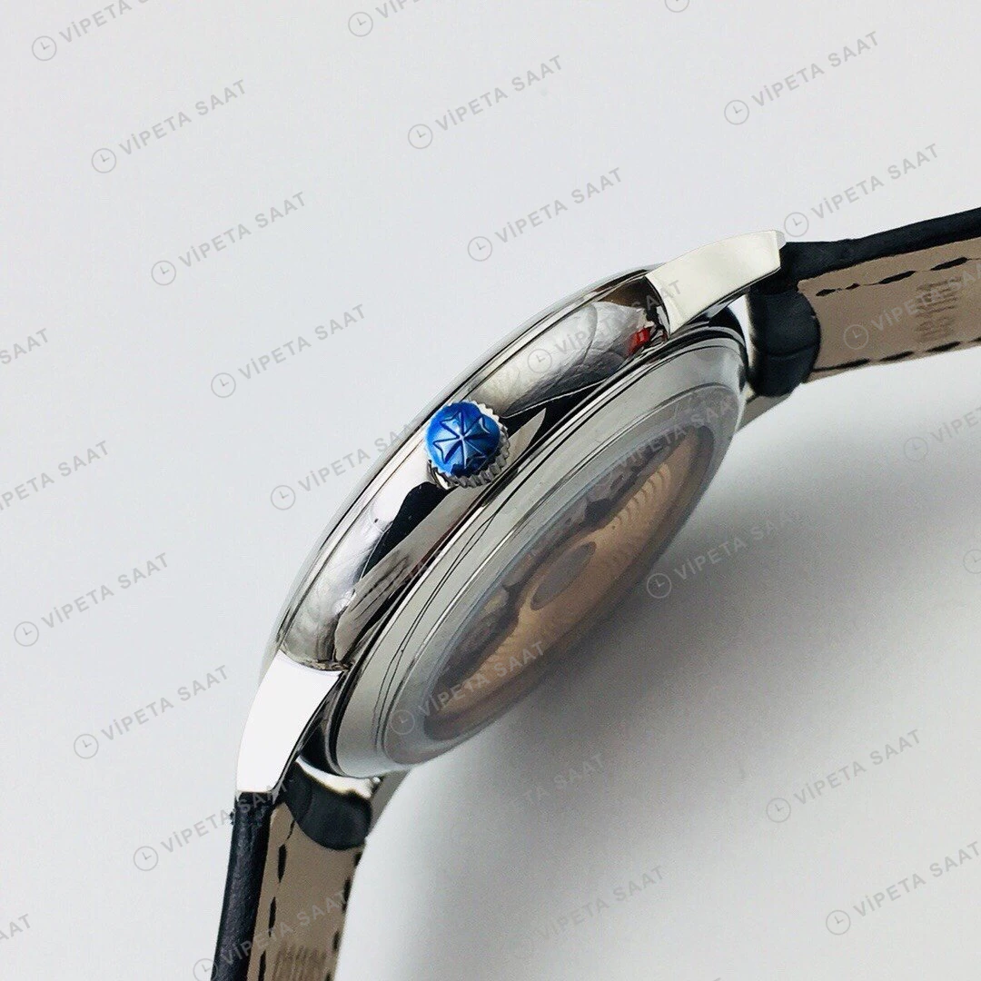 Vacheron Constantin Patrimony Beyaz Kadran Çelik Super Clone ETA Eta Saat detay 6