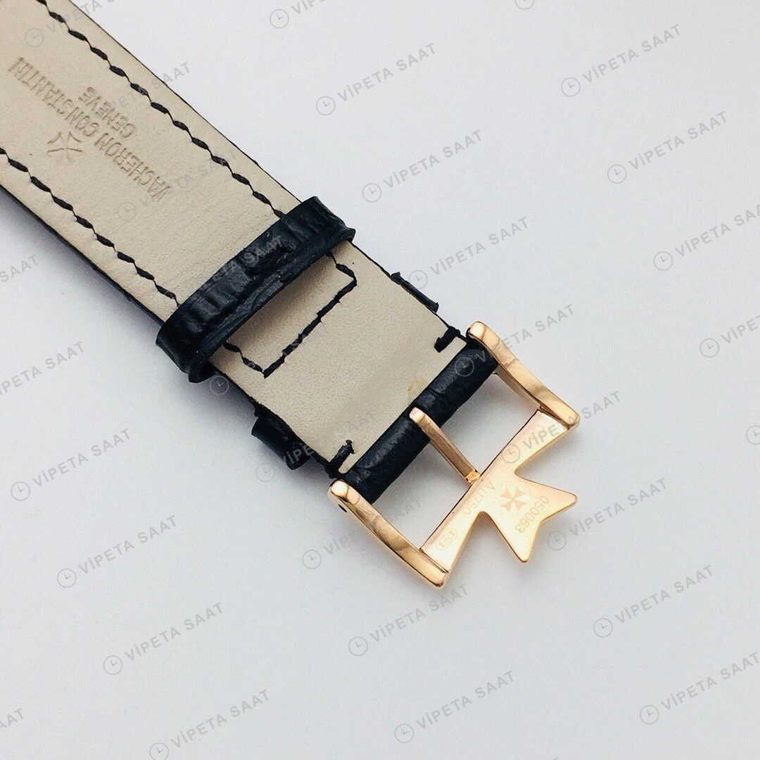 Vacheron Constantin Patrimony Siyah Kadran Gold Super Clone ETA Eta Saat karşıdan görünüm