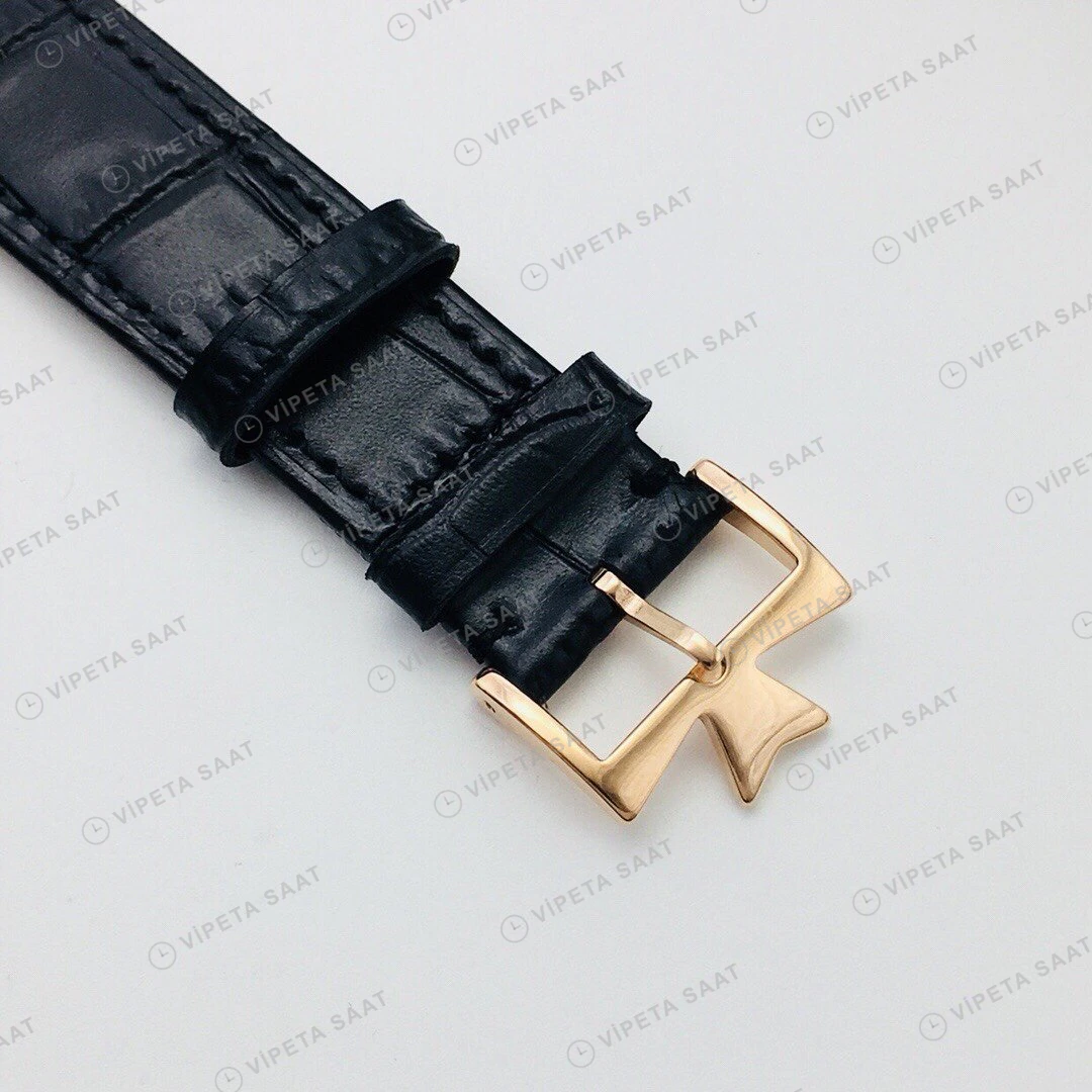 Vacheron Constantin Patrimony Siyah Kadran Gold Super Clone ETA Eta Saat detay 4