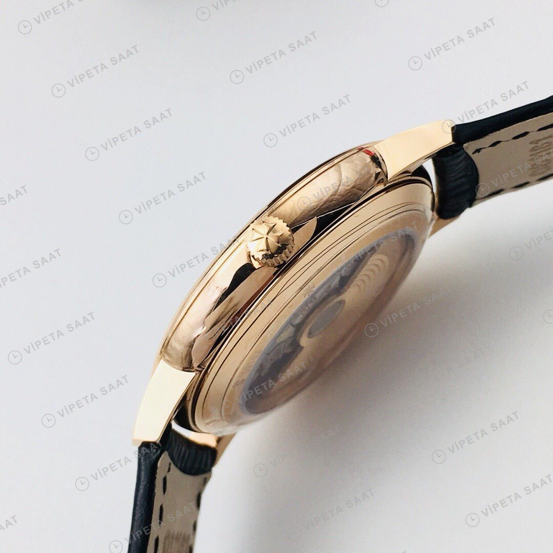 Vacheron Constantin Patrimony Siyah Kadran Gold Super Clone ETA Eta Saat detay 5