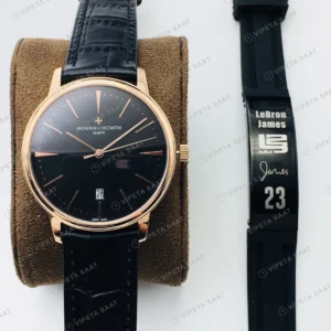 Vacheron Constantin Patrimony Siyah Kadran Gold Super Clone ETA Eta Saat detay 8