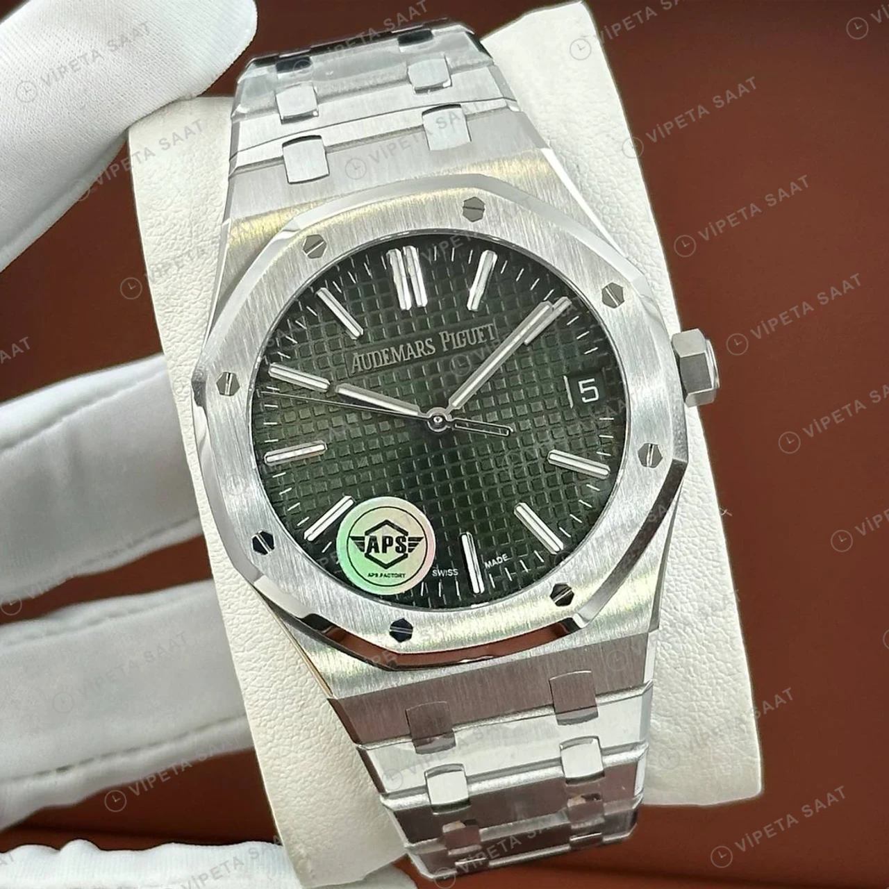 Audemars Piguet 15500ST Yeşil Kadranlı Super Clone ETA Saat ürün görseli 1
