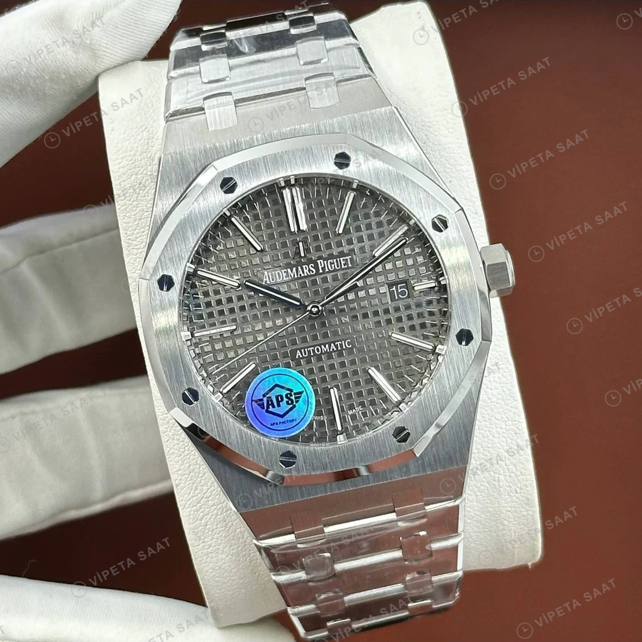 Audemars Piguet 15710ST Gri Kadranlı Dalış Kauçuk Super Clone ETA Saat ürün görseli 1
