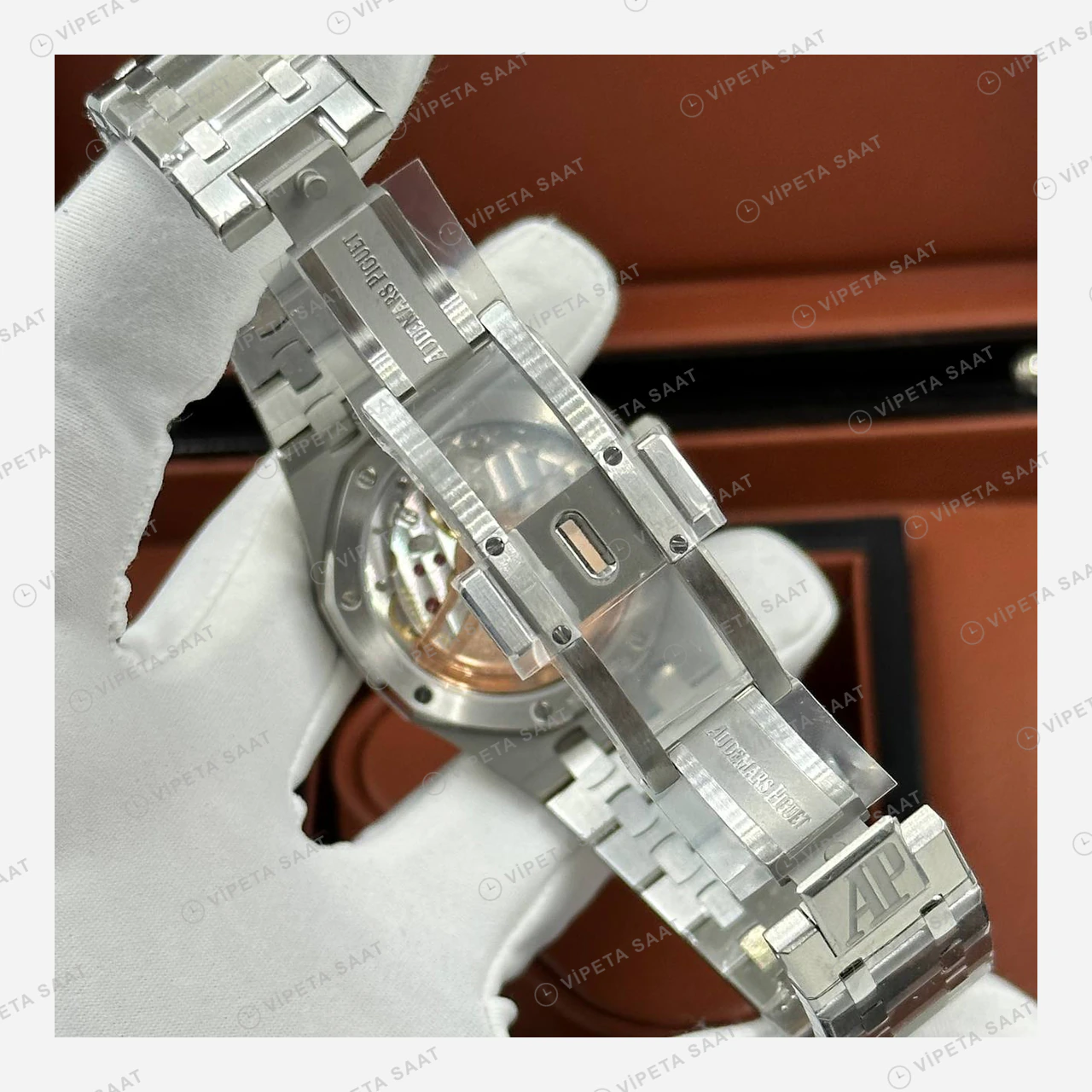 Audemars Piguet Royal Oak Çelik Kordon Modern Super Clone ETA Eta Saat detay 5
