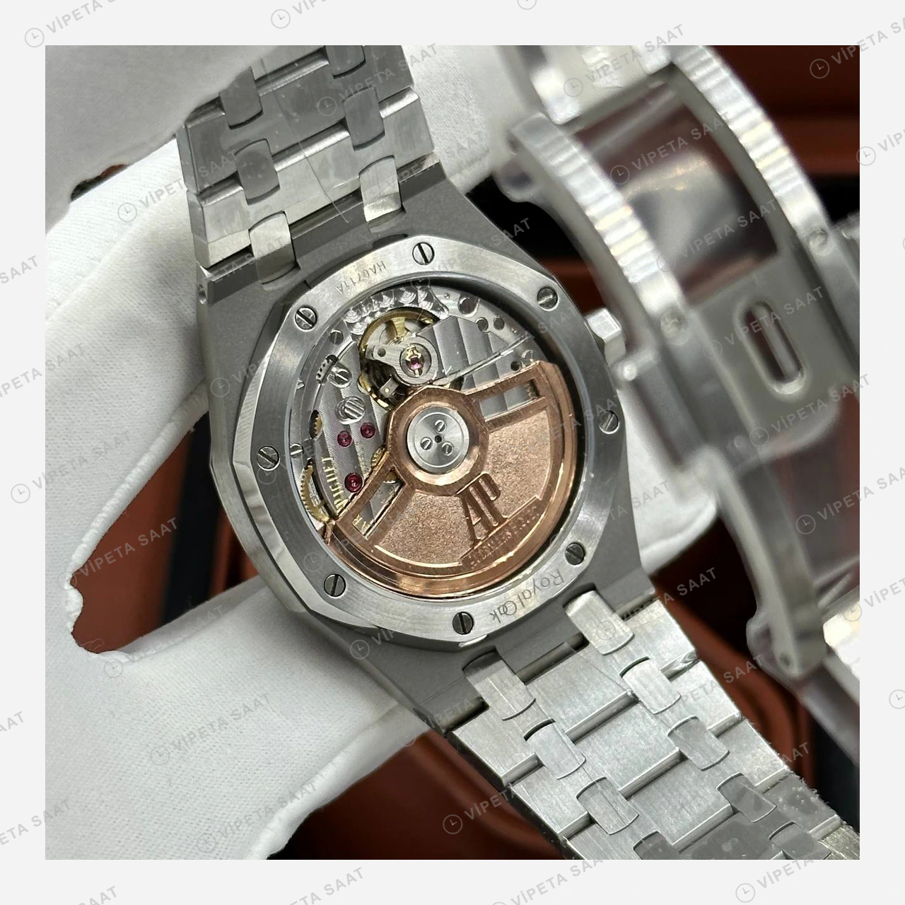 Audemars Piguet Royal Oak Çelik Kordon Modern Super Clone ETA Eta Saat detay 6