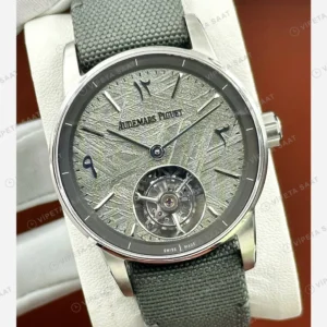 Audemars Piguet Royal Oak Gri Kadran Yeşil Tekstil Super Clone ETA Eta Saat detay 6