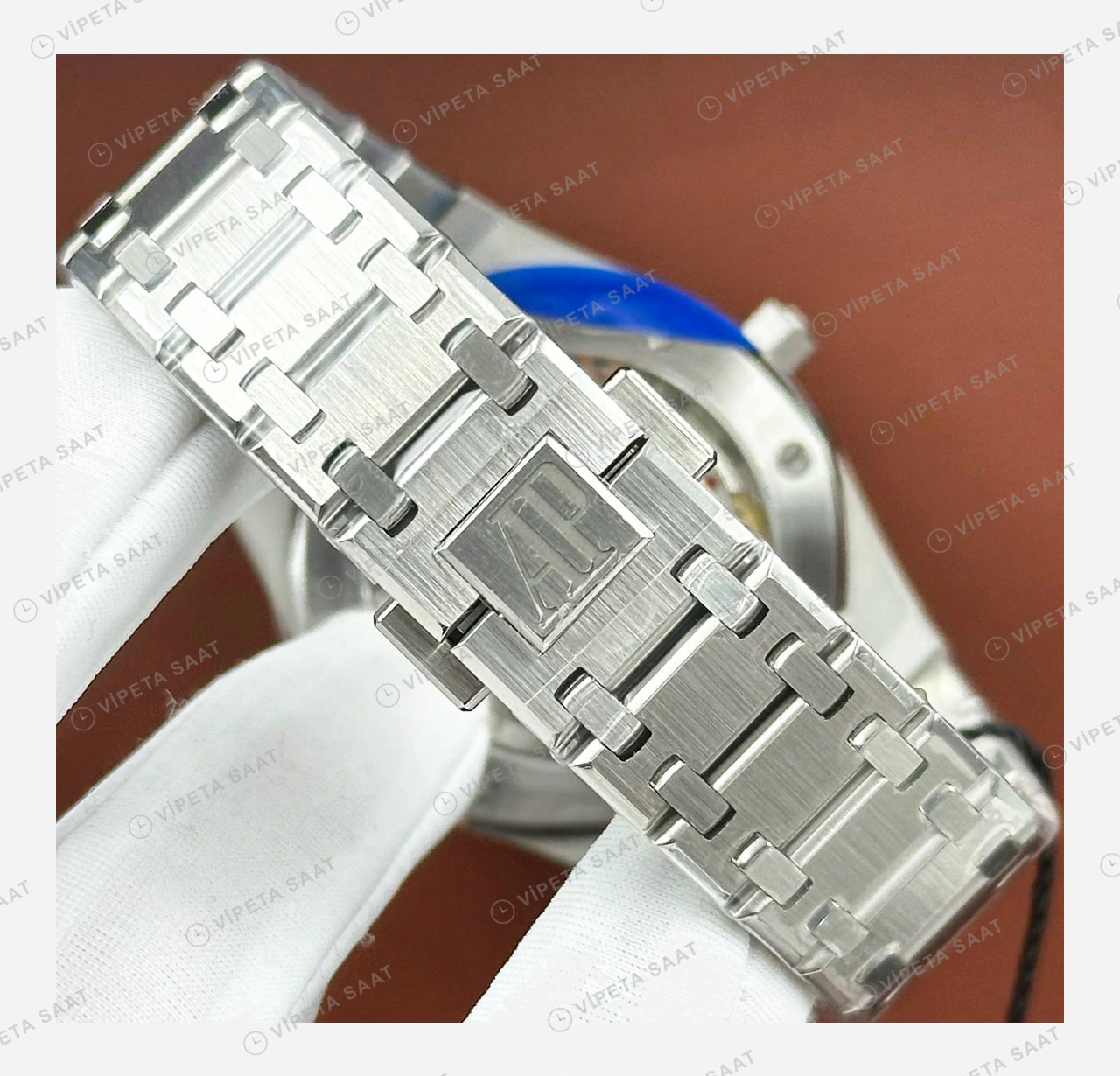 Audemars Piguet Royal Oak Lacivert Kadran Çelik Otomatik Super Clone ETA Eta Saat detay 6