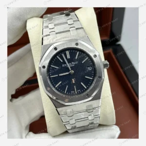 Audemars Piguet Royal Oak Mavi Kadran Çelik Klasik Super Clone ETA Eta Saat detay 3