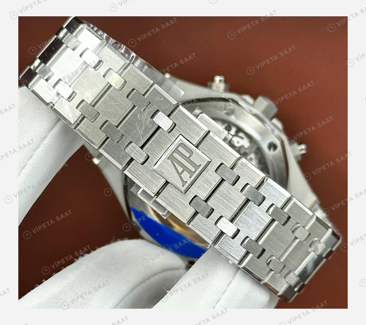 Audemars Piguet Royal Oak Offshore Beyaz Gümüş Kronograf Çelik Super Clone ETA Eta Saat detay 6