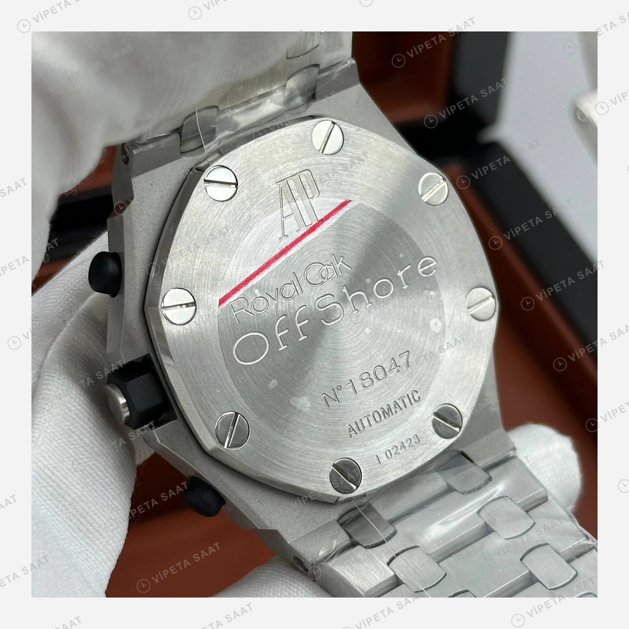 Audemars Piguet Royal Oak Offshore Beyaz Kronograf Çelik Super Clone ETA Eta Saat detay 4