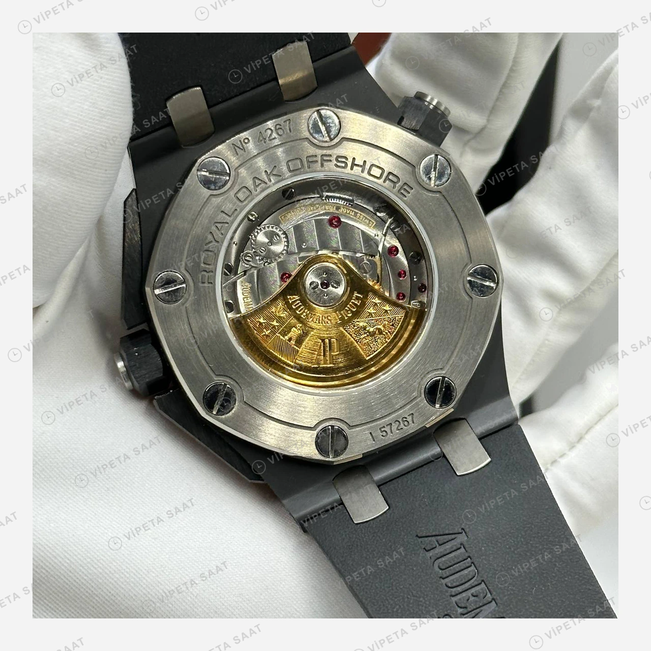 Audemars Piguet Royal Oak Offshore Diver Siyah Turuncu Kadran Super Clone ETA Eta Saat detay 3