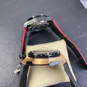 Audemars Piguet Royal Oak Offshore Grand Prix Chronograph Sari Kadran Karbon Kasa Kaucuk Kordon Super Clone Eta Saat görünüm 1