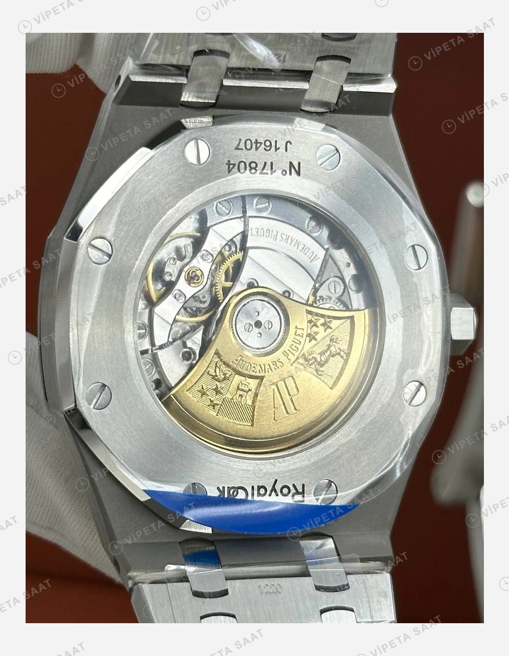 Audemars Piguet Royal Oak Offshore Gri Kadran Kauçuk Super Clone ETA Eta Saat yan görünüm