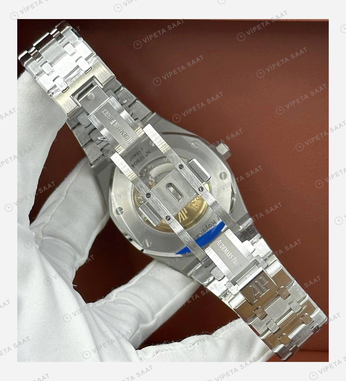 Audemars Piguet Royal Oak Offshore Gri Kadran Kauçuk Super Clone ETA Eta Saat detay 3