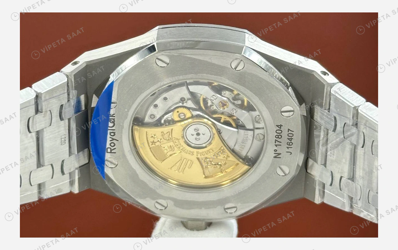 Audemars Piguet Royal Oak Offshore Gri Kadran Kauçuk Super Clone ETA Eta Saat detay 5