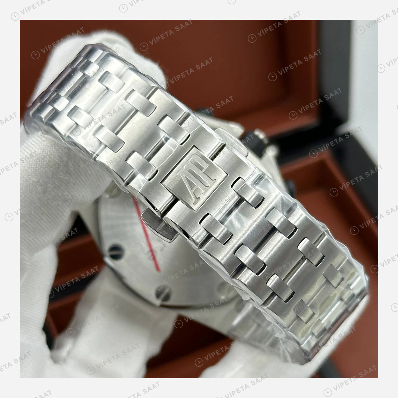 Audemars Piguet Royal Oak Offshore Gri Skeleton Çelik Super Clone ETA Eta Saat detay 6