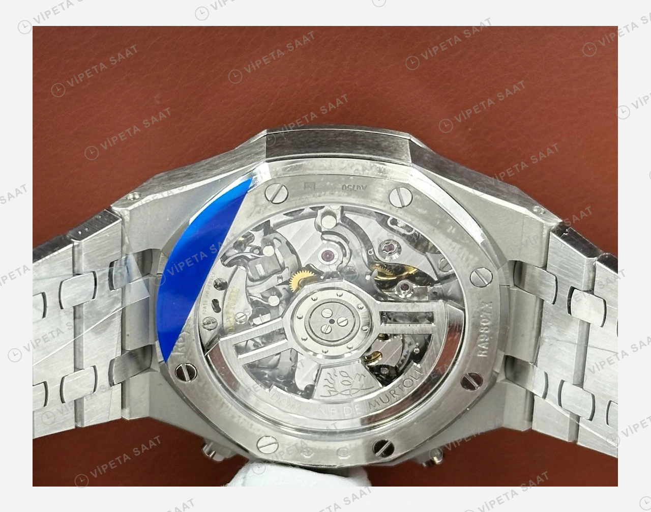 Audemars Piguet Royal Oak Offshore Mor Kadran Kronograf Çelik Super Clone ETA Eta Saat detay 3