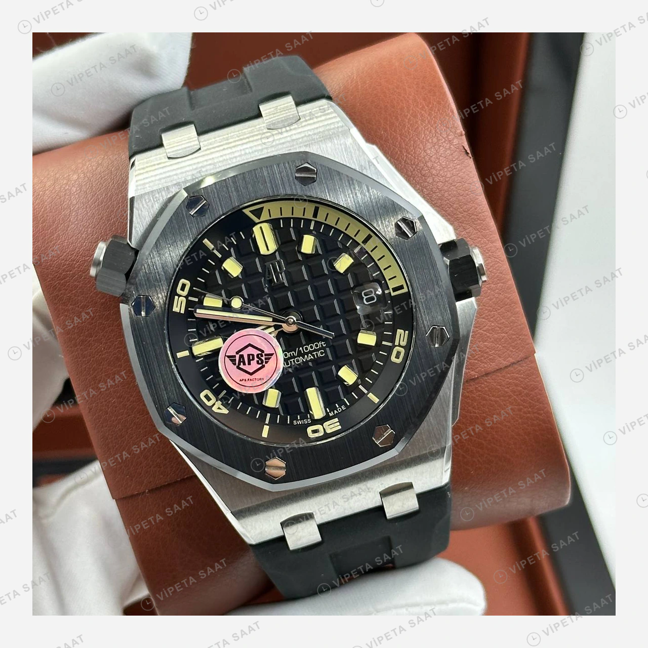 Audemars Piguet 26470ST Sarı Kadranlı Kronograf Kauçuk II Super Clone ETA Saat ürün görseli 1