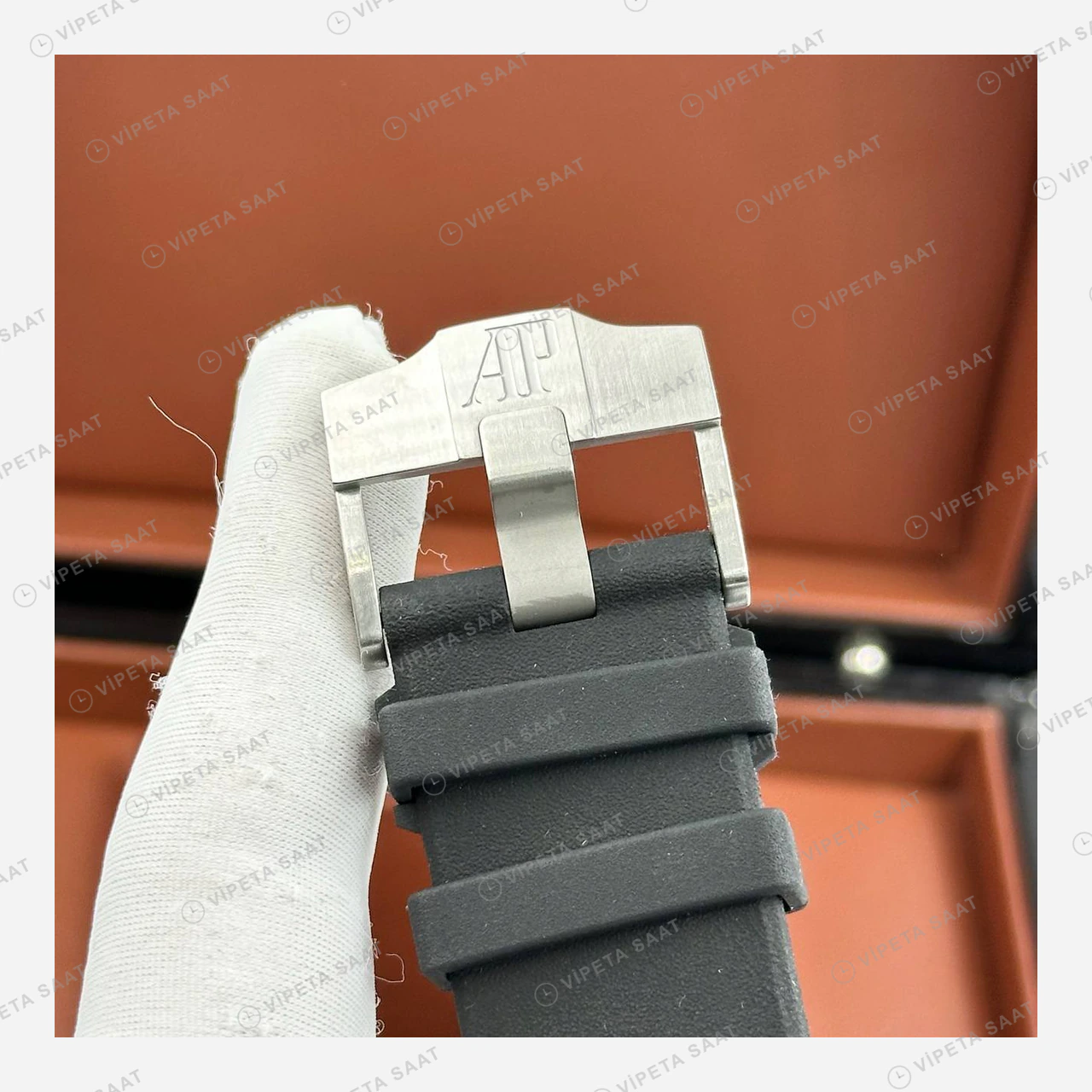 Audemars Piguet Royal Oak Offshore Siyah Skeleton Kronograf Seramik Super Clone ETA Eta Saat detay 4