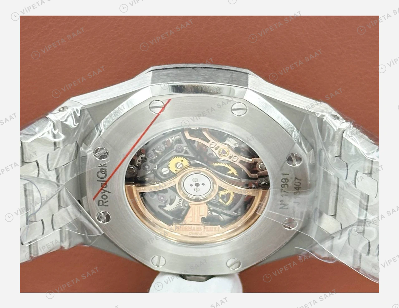 Audemars Piguet Royal Oak Offshore Tourbillon Skeleton Kauçuk Super Clone ETA Eta Saat yan görünüm