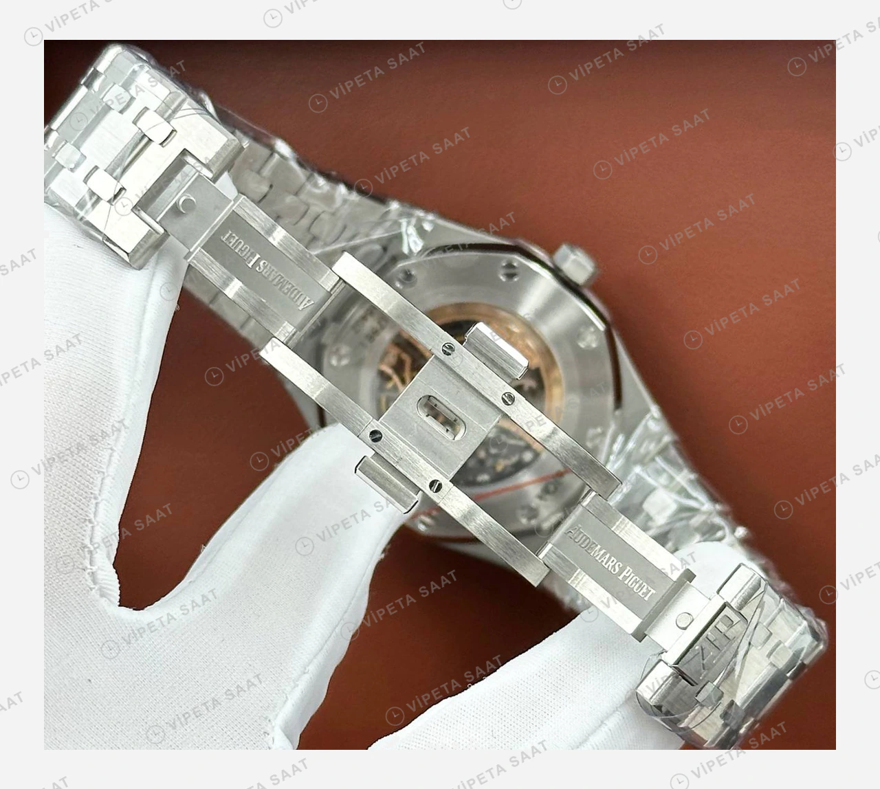 Audemars Piguet Royal Oak Offshore Tourbillon Skeleton Kauçuk Super Clone ETA Eta Saat detay 4