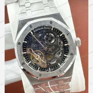 Audemars Piguet Royal Oak Offshore Tourbillon Skeleton Kauçuk Super Clone ETA Eta Saat detay 5