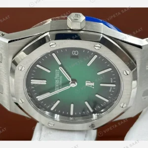 Audemars Piguet Royal Oak Offshore Yeşil Kadran Çelik Klasik Super Clone ETA Eta Saat karşıdan görünüm