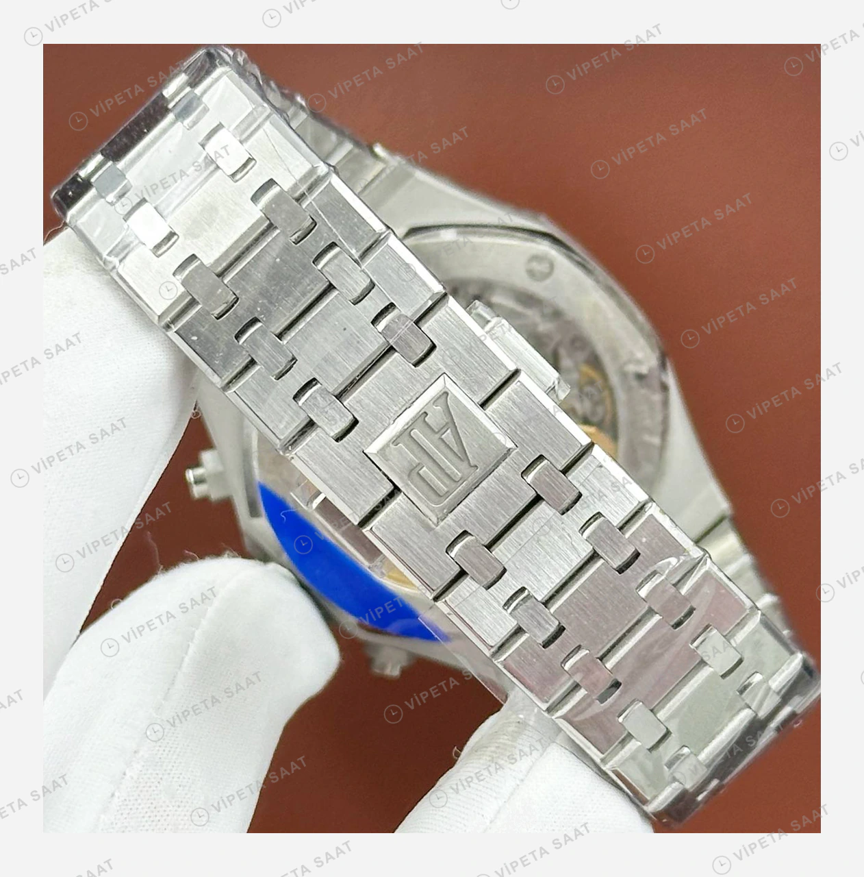 Audemars Piguet Royal Oak Offshore Yeşil Kronograf Çelik Bileklik Super Clone ETA Eta Saat detay 6