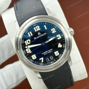 Blancpain Fifty Fathoms Mavi Arabik Kadran Kauçuk Super Clone ETA Saat detay 5