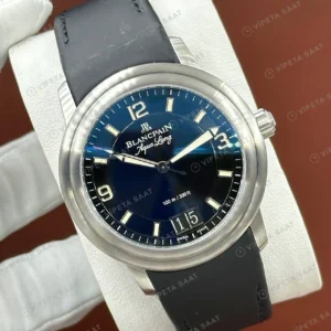 Blancpain Fifty Fathoms Mavi Kadran Kauçuk Düz Super Clone ETA Saat detay 4