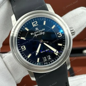 Blancpain Fifty Fathoms Mavi Kadran Kauçuk Super Clone ETA Saat yan görünüm