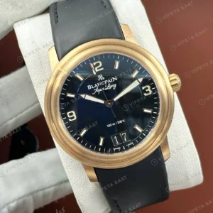 Blancpain Fifty Fathoms Rose Mavi Kadran Kauçuk Super Clone ETA Saat detay 4